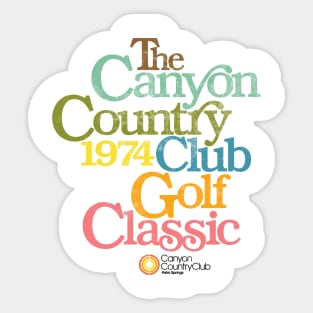 Canyon Country Club Golf Classic Sticker